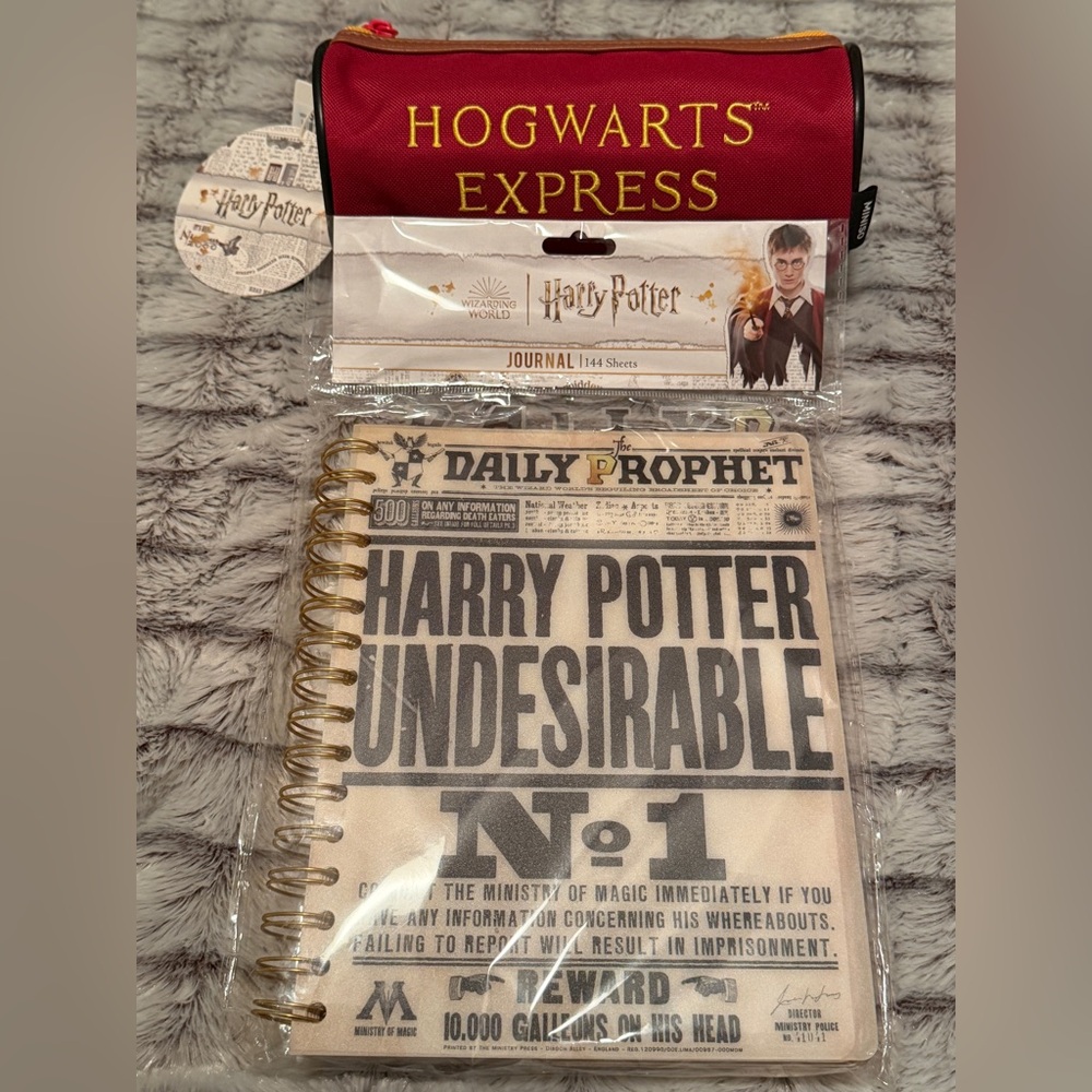 Harry Potter Wizarding World Journal & Pencil Case Set,NWT